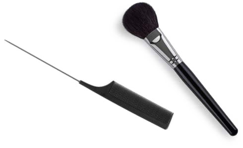 Hair comb and makeup brush