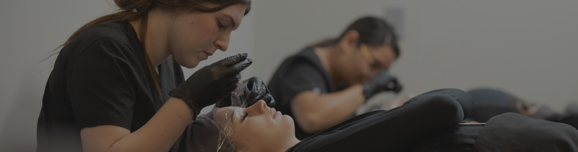 Esthetician Student doing Facial