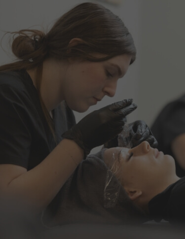 Esthetician Student doing Facial